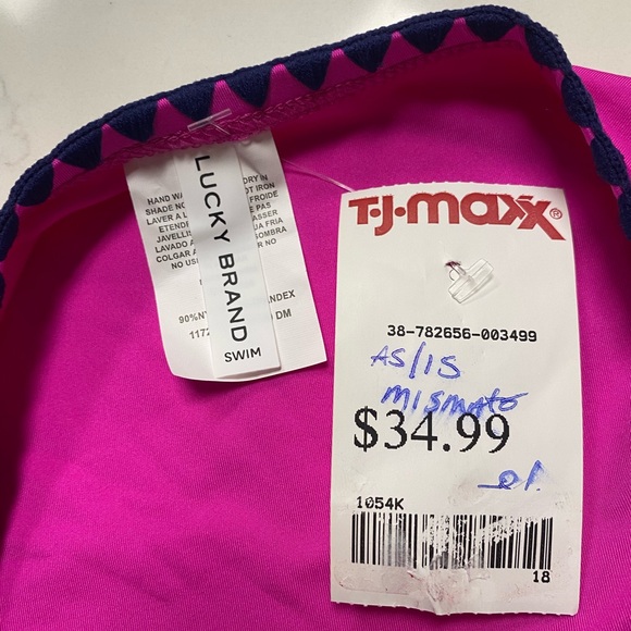 Lucky Brand Shell Stitch Pink Bikini Bottom, Women's Size S - Picture 11 of 11